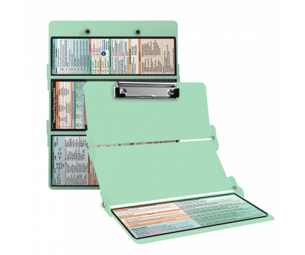 WhiteCoat Clipboard® Trifold - Mint Physical Therapy Edition